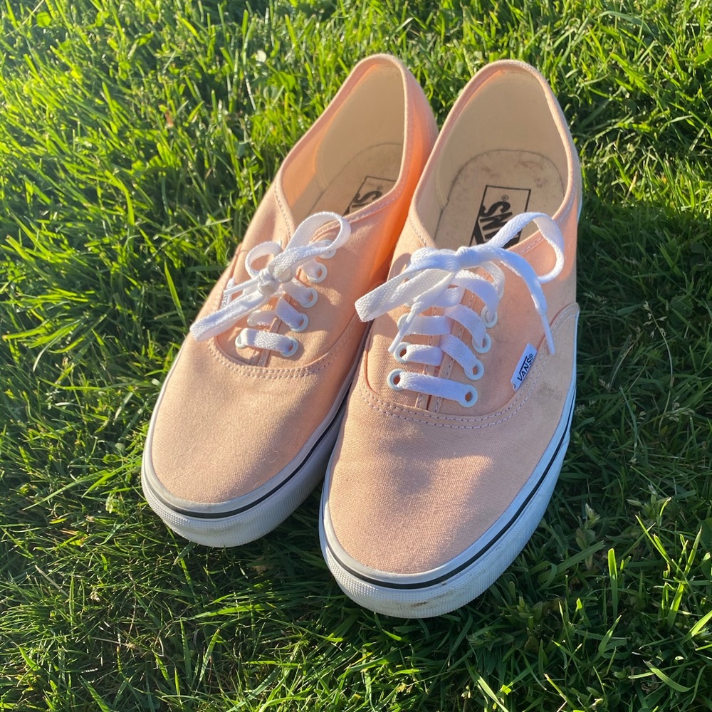 Light orange vans sneakers